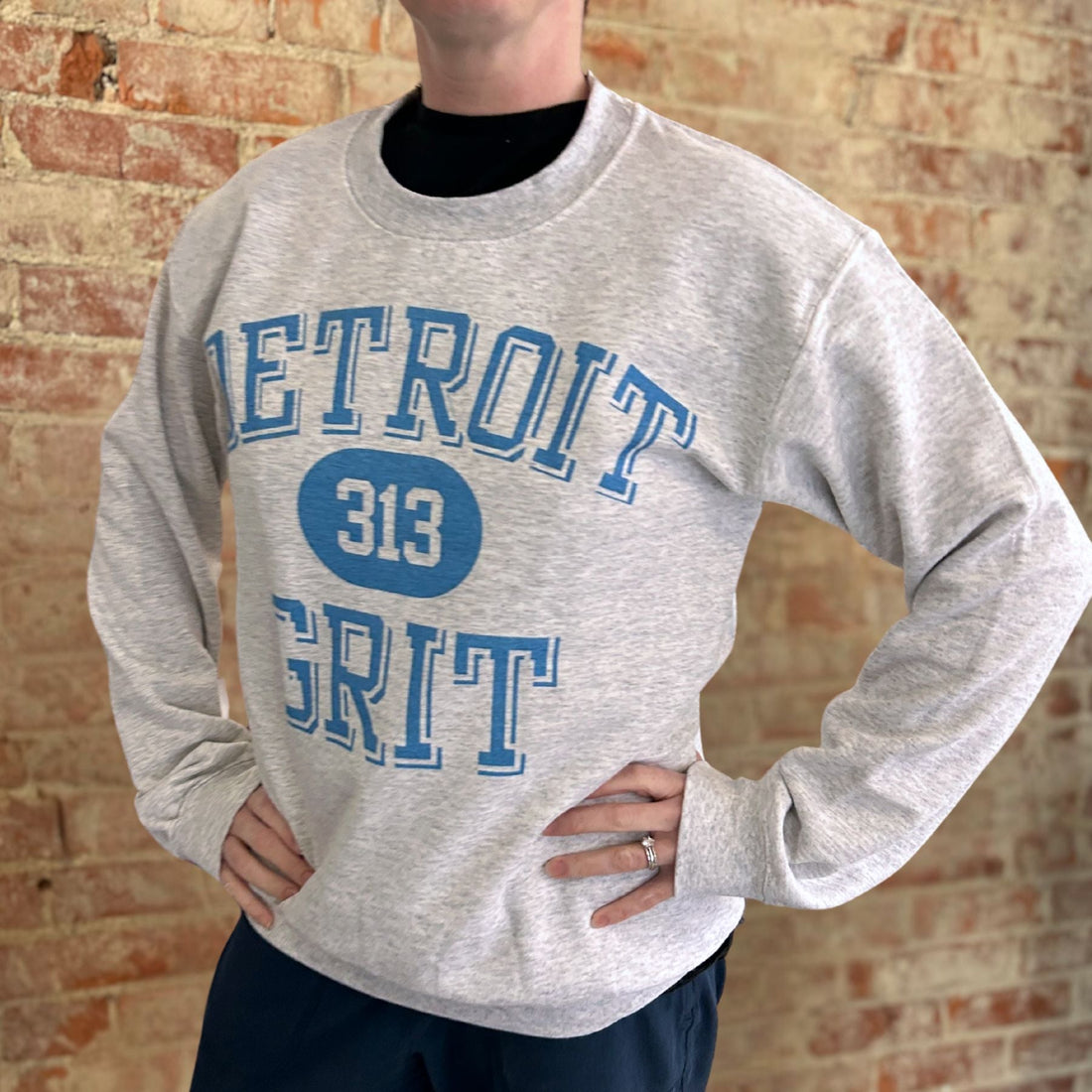 313 Grit Crewneck Sweatshirt - The Sassy Olive