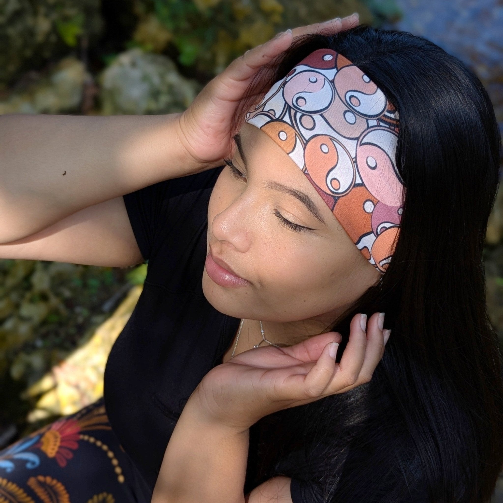 Autumn Yin Yang Stretch Headband - The Sassy Olive