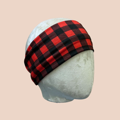 Basic Buffalo Plaid Stretch Headband - The Sassy Olive