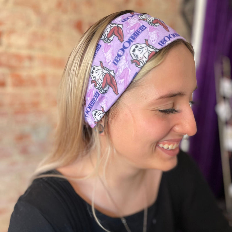 Boobies Stretch Headband - The Sassy Olive