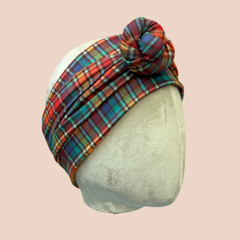 Bram Plaid Wrap Headband - The Sassy Olive