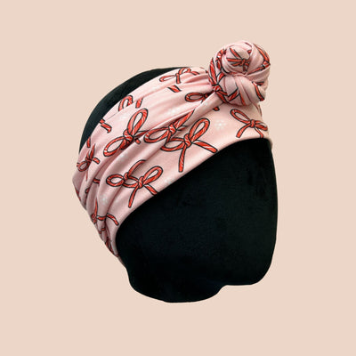 Candy Cane Bows Wrap Headband - The Sassy Olive