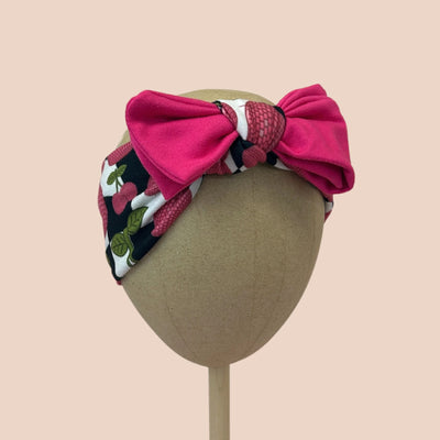 Checker Disco Cherries Baby Headband - The Sassy Olive