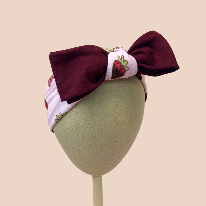 Chocolate Covered Strawberries Baby Headband - The Sassy Olive