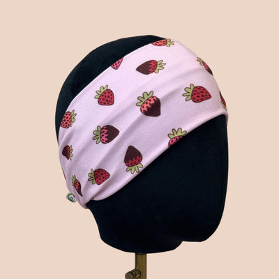 Chocolate Covered Strawberries Stretch Headband - The Sassy Olive