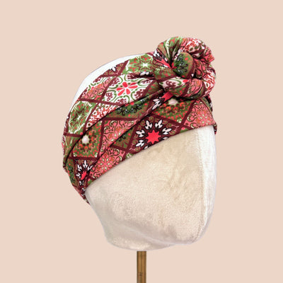 Christmas Eve Linens Wrap Headband - The Sassy Olive