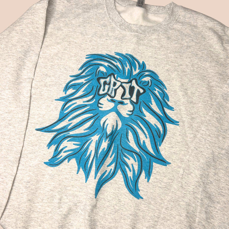 Detroit Grit Lion Crewneck Sweatshirt - The Sassy Olive