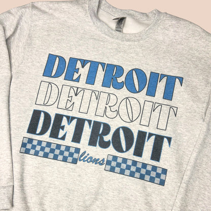 Detroit x3 Crewneck Sweatshirt - The Sassy Olive