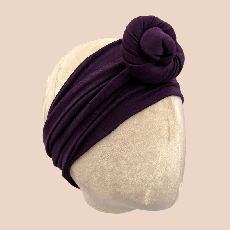 Emoji Purple Solid Wrap Headband - The Sassy Olive