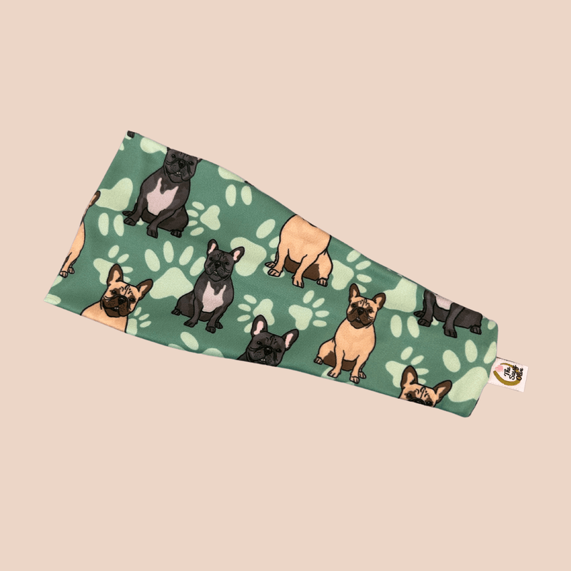 French Bulldog Stretch Headband - The Sassy Olive