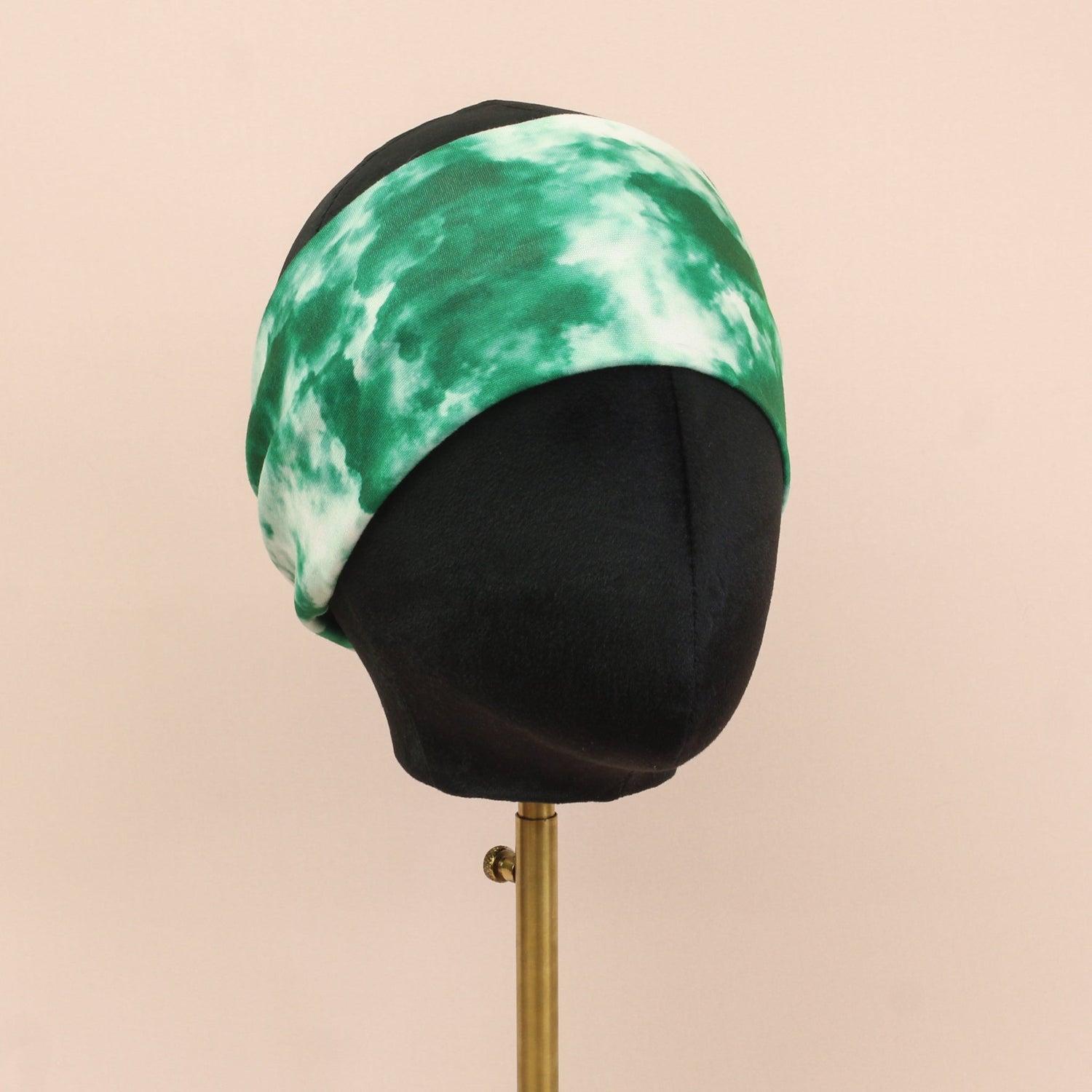 Green and White Stretch Headband - The Sassy Olive