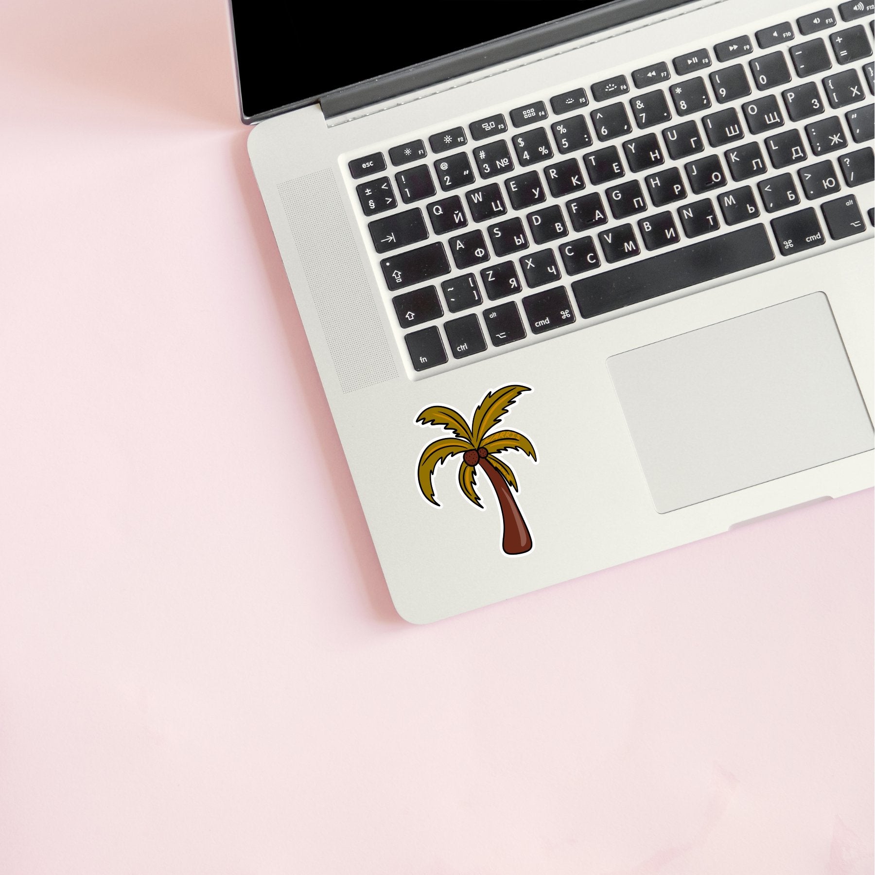 Harris Coconut Tree Vinyl Decal Sticker - The Sassy Olive