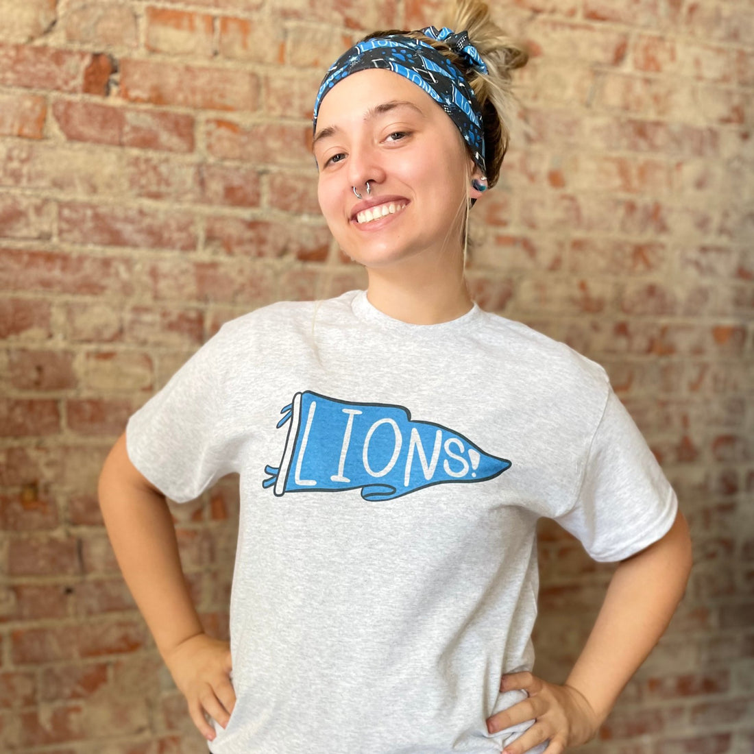 Lions! Pennant T-Shirt - The Sassy Olive