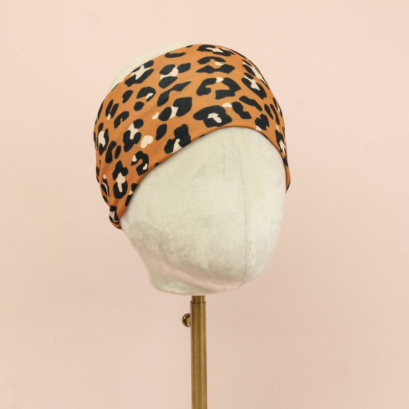 Live, Laugh, Leopard Stretch Headband - The Sassy Olive