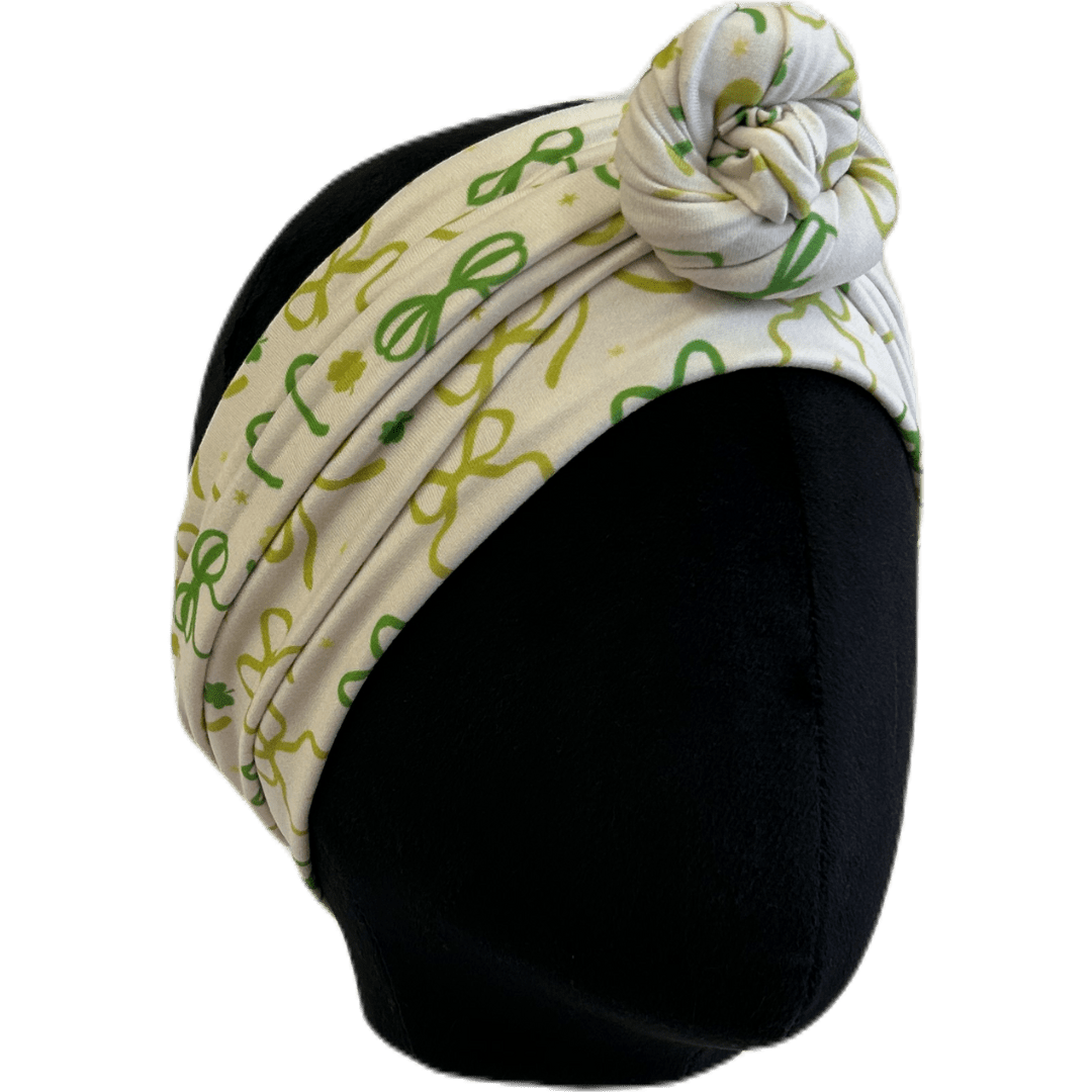 Lucky Green Bow Wrap Headband - The Sassy Olive