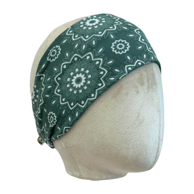 Mandala Jade Stretch Headband - The Sassy Olive