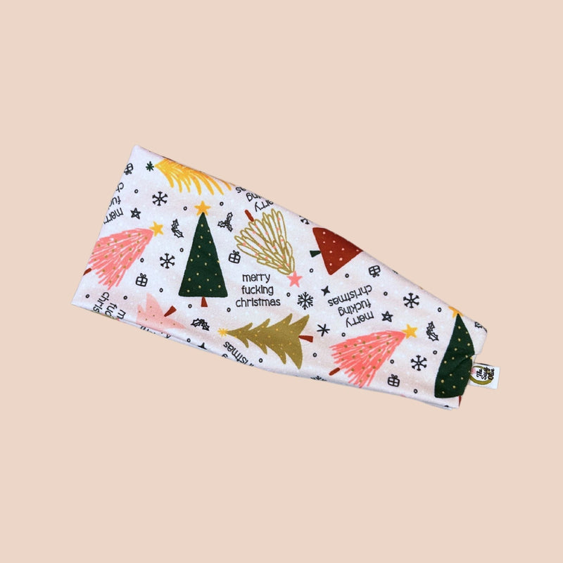 Merry F*cking Christmas Stretch Headband - The Sassy Olive