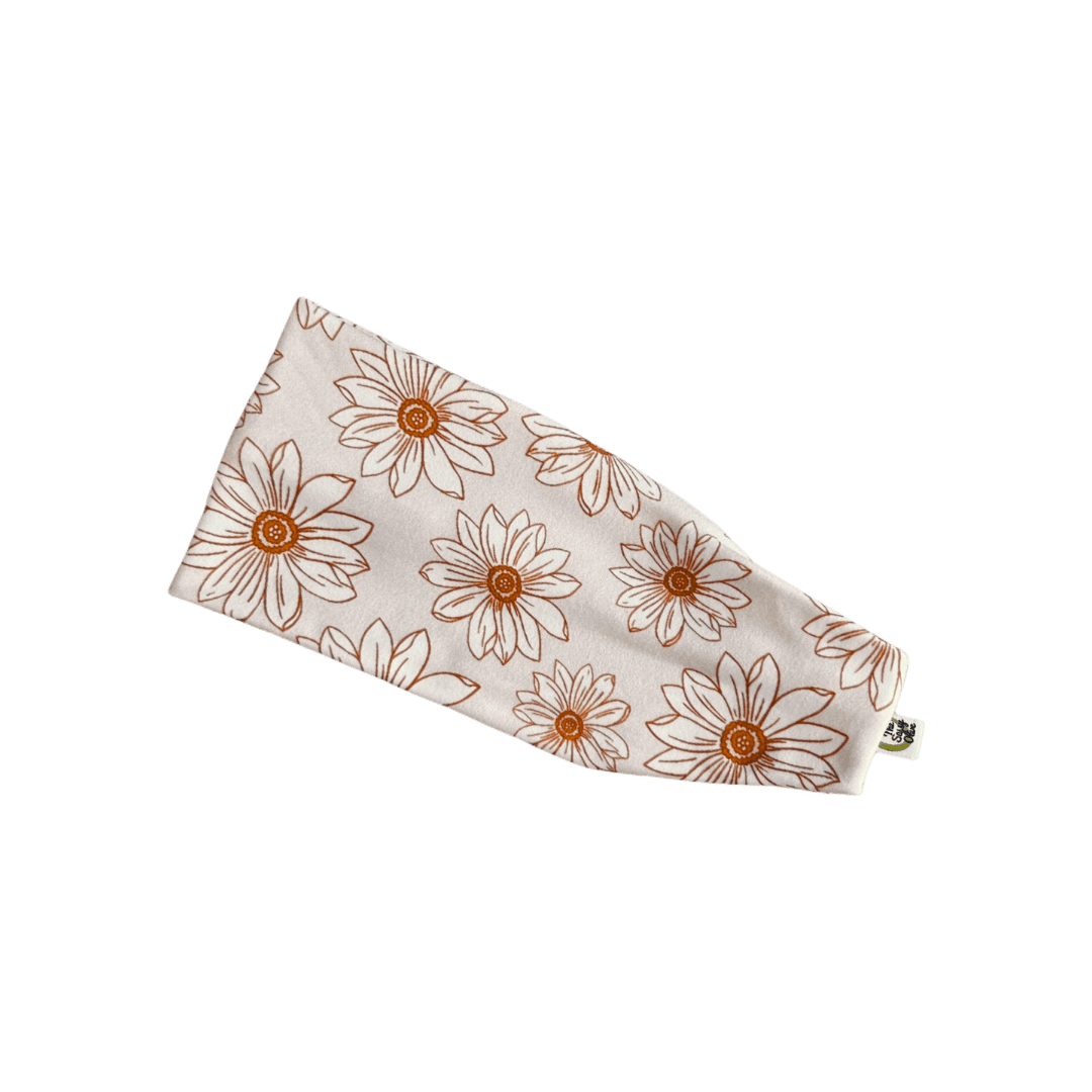 Neutral Daisies Stretch Headband - The Sassy Olive