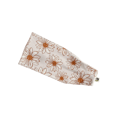 Neutral Daisies Stretch Headband - The Sassy Olive