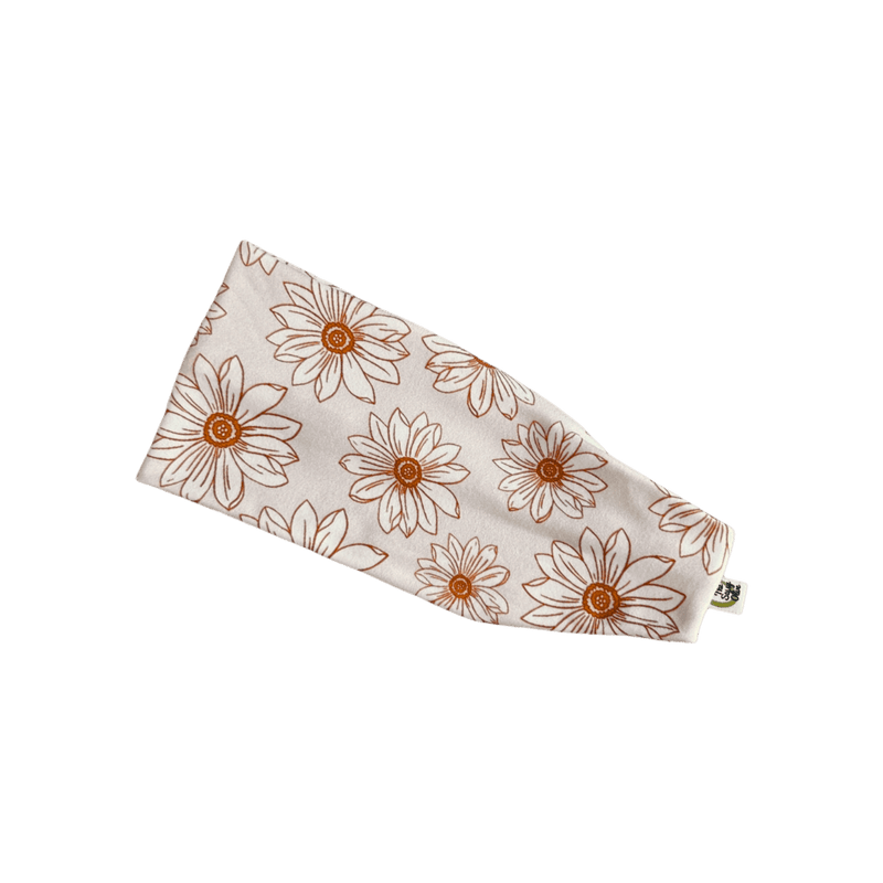 Neutral Daisies Stretch Headband - The Sassy Olive