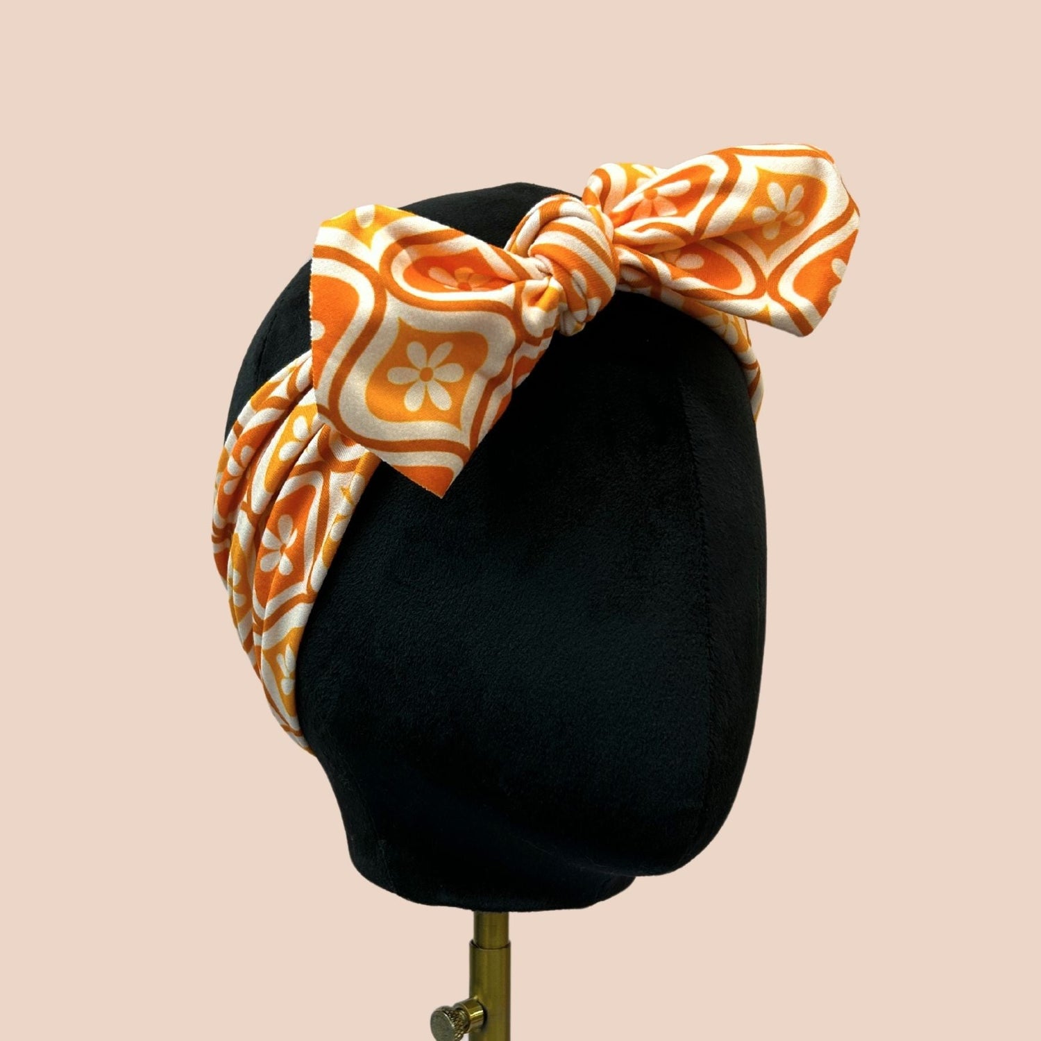 Orange Couch Top Knot Headband - The Sassy Olive