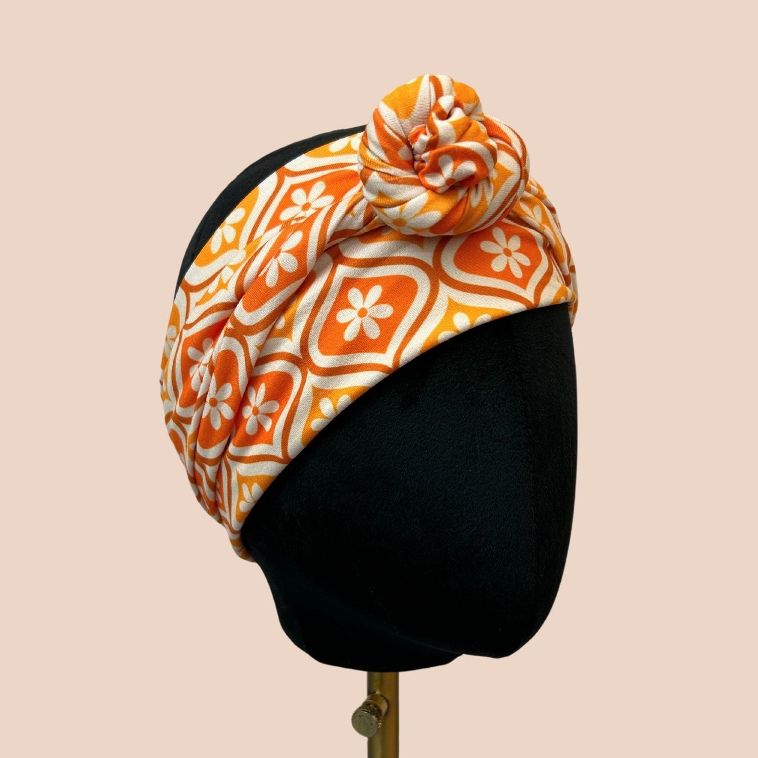 Orange Couch Wrap Headband - The Sassy Olive