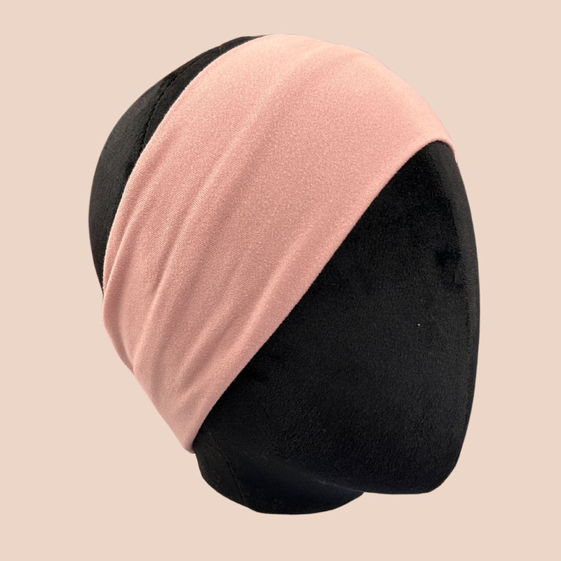 Peony Pink Solid Stretch Headband - The Sassy Olive