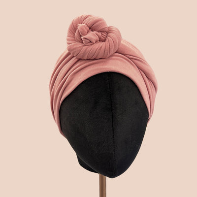 Peony Pink Solid Wrap Headband - The Sassy Olive