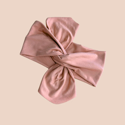 Peony Pink Top Knot Headband - The Sassy Olive