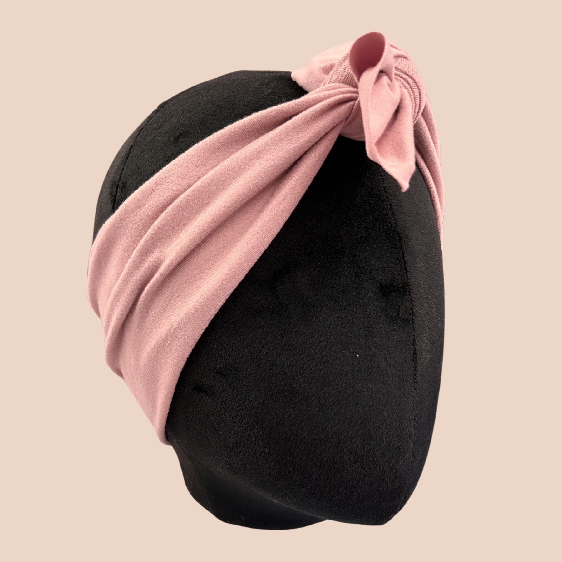 Peony Pink Top Knot Headband - The Sassy Olive