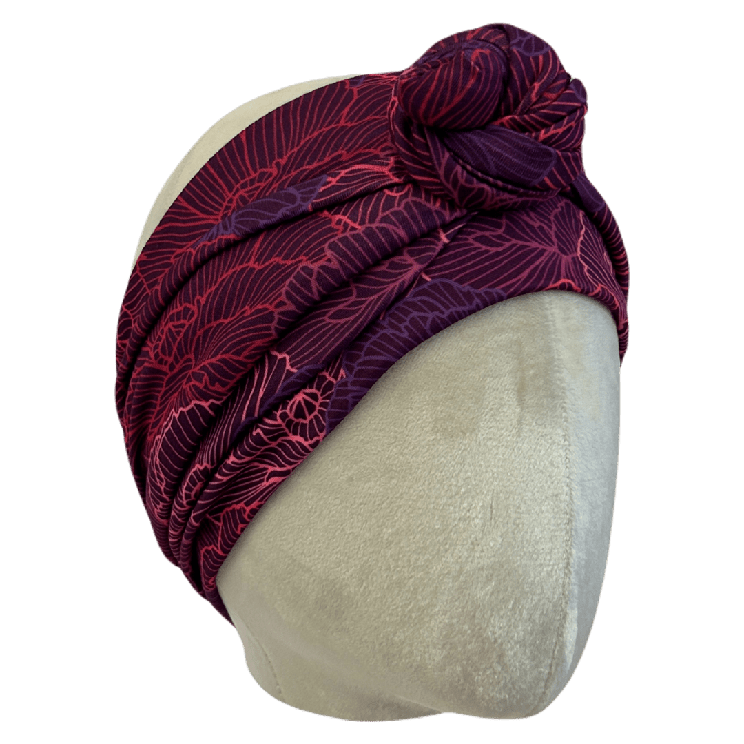 Plum Crazy Wrap Headband - The Sassy Olive