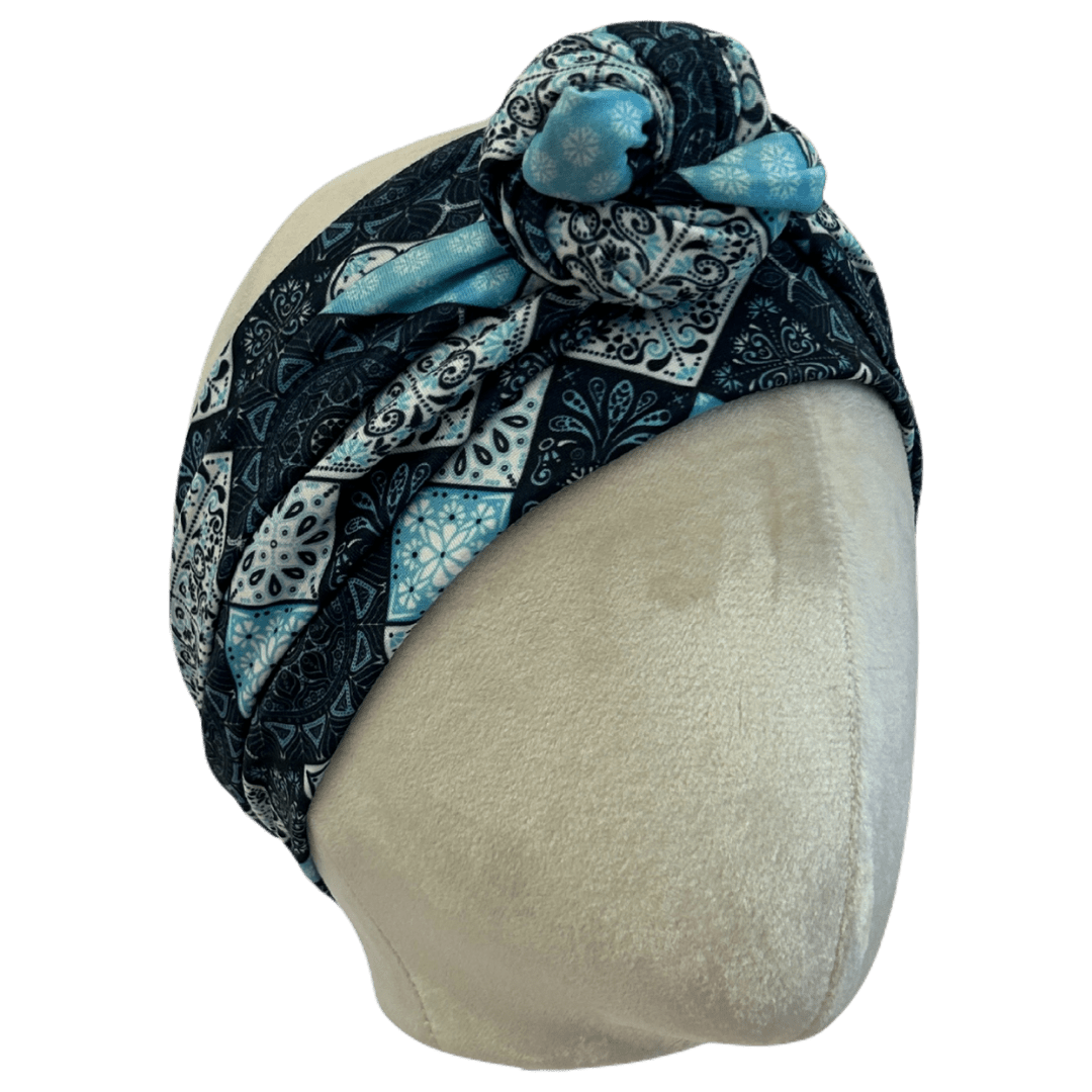 Quilted Greece Wrap Headband - The Sassy Olive