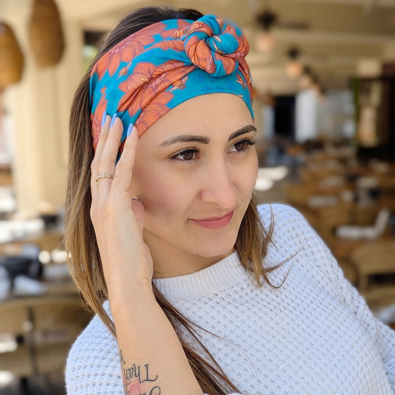 Rusty Bees Wrap Headband - The Sassy Olive