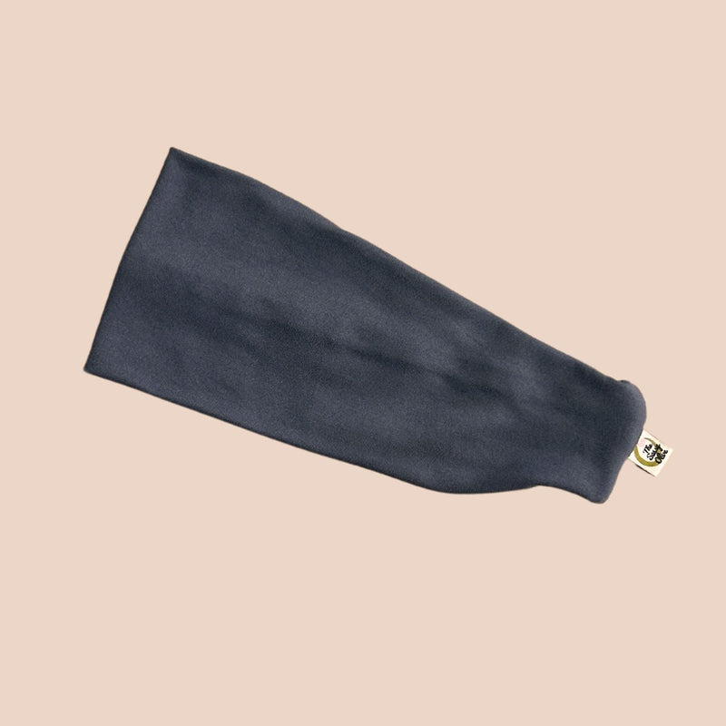 Shy Guy Grey Solid Stretch Headband - The Sassy Olive