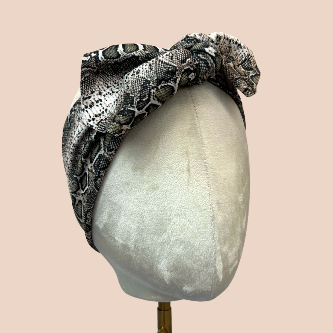 Snakeskin Top Knot Headband - The Sassy Olive