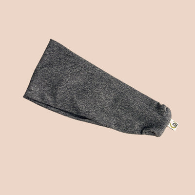 Static Grey Solid Stretch Headband - The Sassy Olive