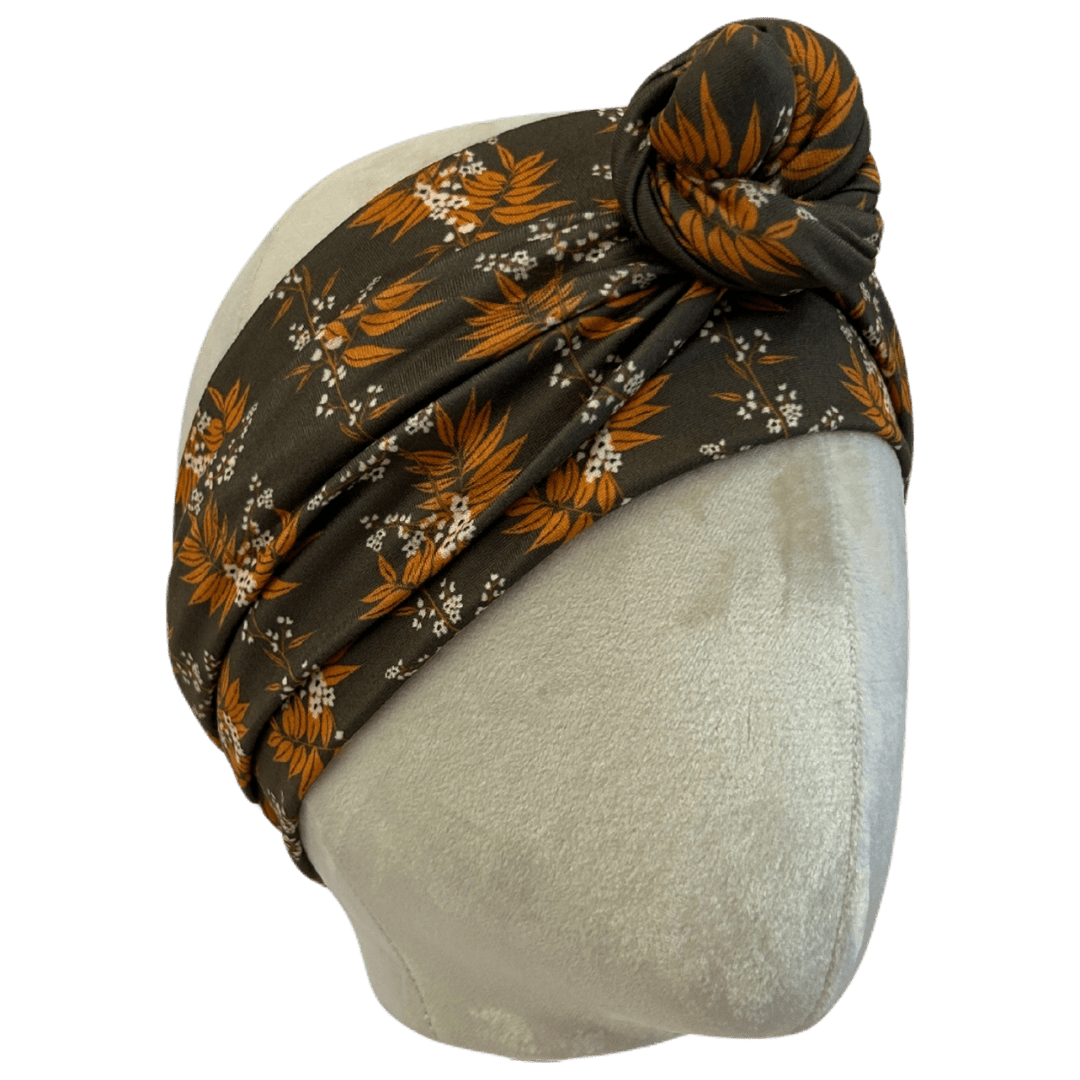 Twiggy Flowers Wrap Headband - The Sassy Olive