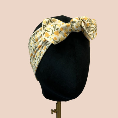 Yellow Bell Floral Top Knot Headband - The Sassy Olive