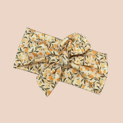 Yellow Bell Floral Top Knot Headband - The Sassy Olive