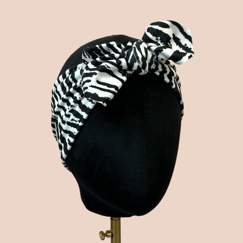 Zebra Print Top Knot Headband - The Sassy Olive