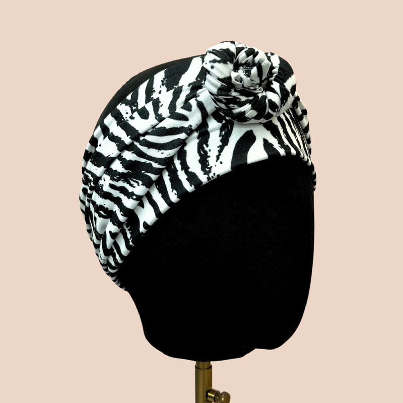 Zebra Print Wrap Headband - The Sassy Olive