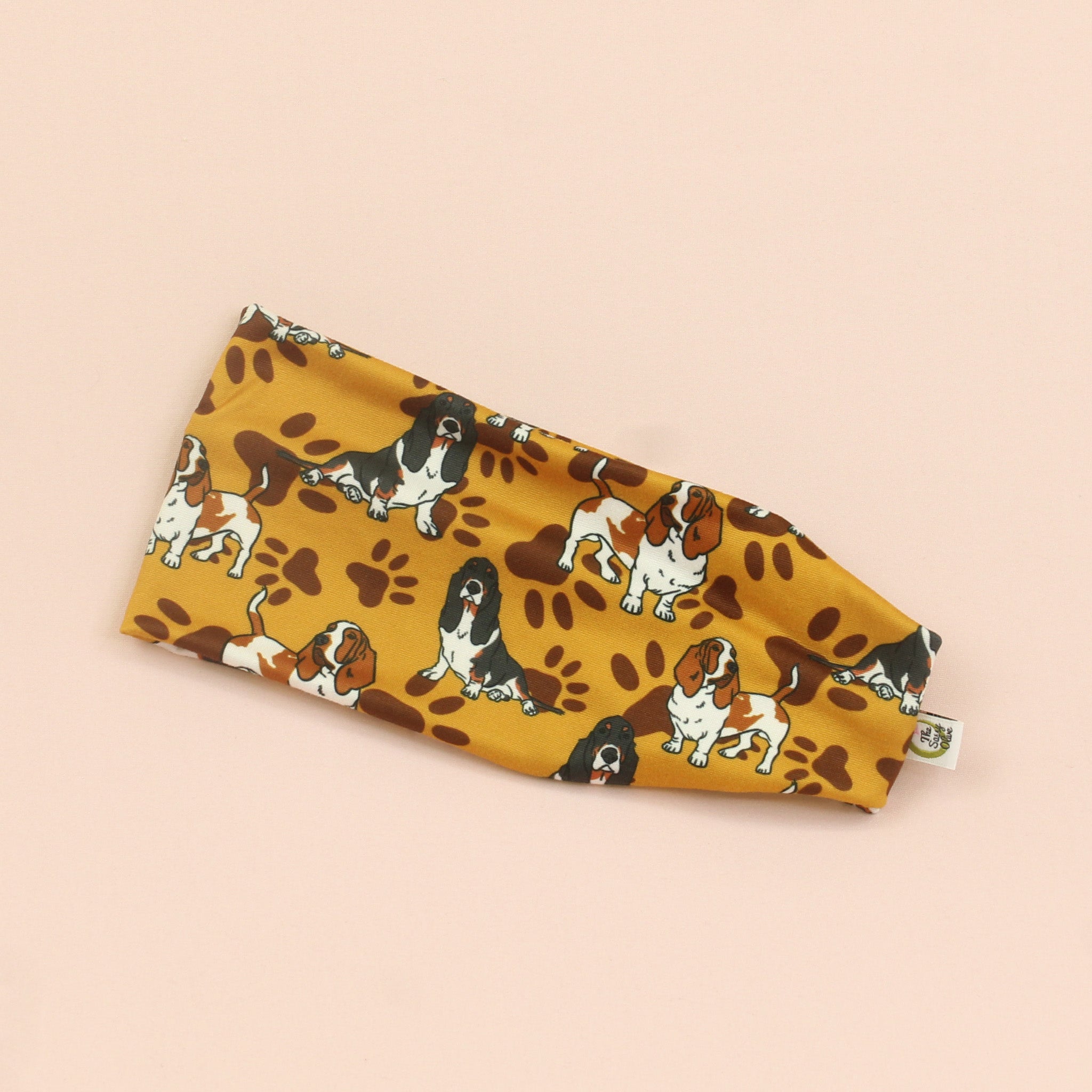 Basset Hound Stretch Headband - The Sassy Olive