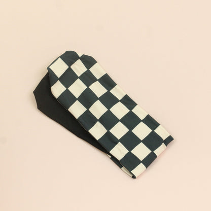 Black Ivory Checker Twist Headband - The Sassy Olive