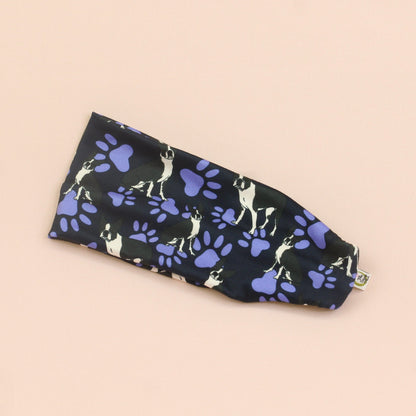 Boston Terrier Stretch Headband - The Sassy Olive