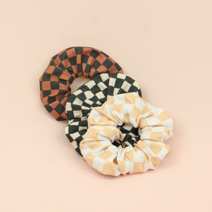 Checkerboard Scrunchie Pack - The Sassy Olive