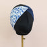 Dark Blue and White Twist Headband - The Sassy Olive