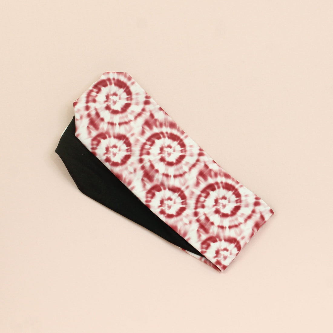 Maroon and White Twist Headband - The Sassy Olive