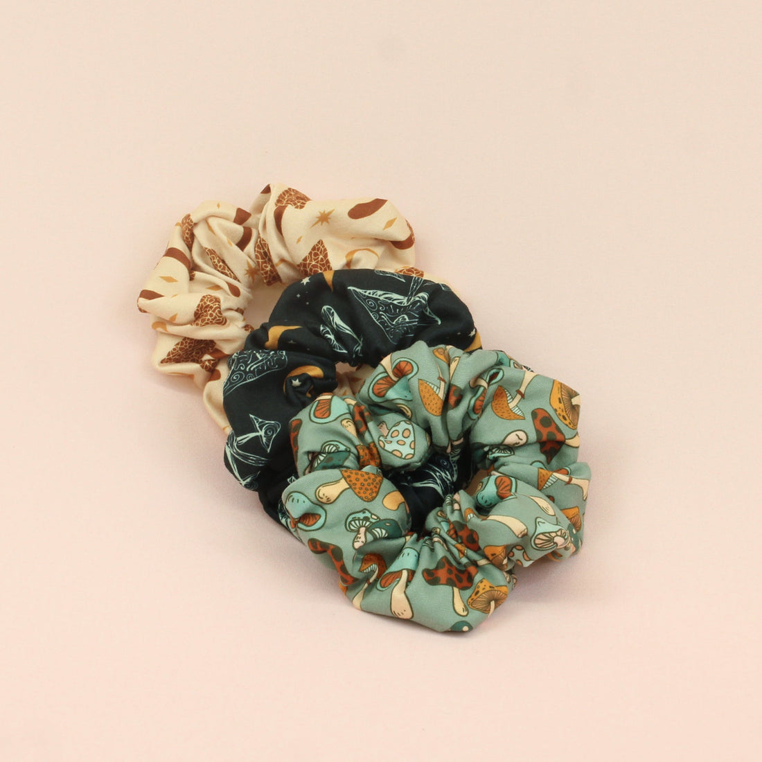 Mushroom Love Scrunchie Pack - The Sassy Olive