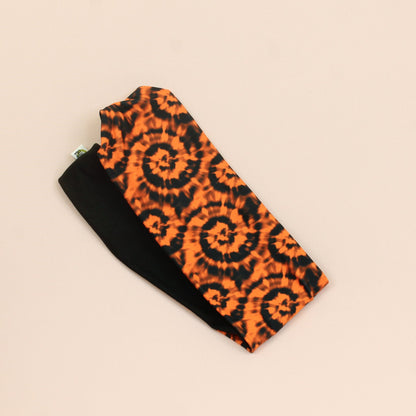 Orange and Black Twist Headband - The Sassy Olive