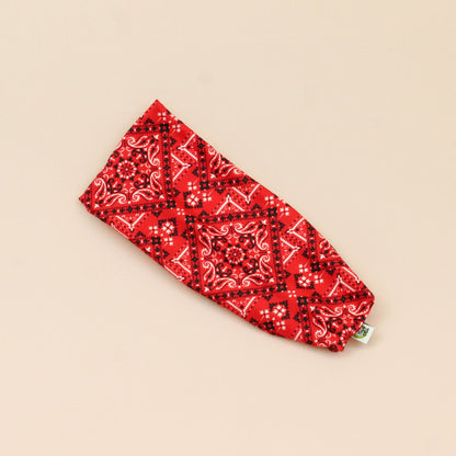 Red Bandana Paisley Stretch Headband - The Sassy Olive